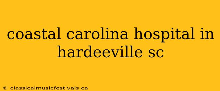 coastal carolina hospital in hardeeville sc