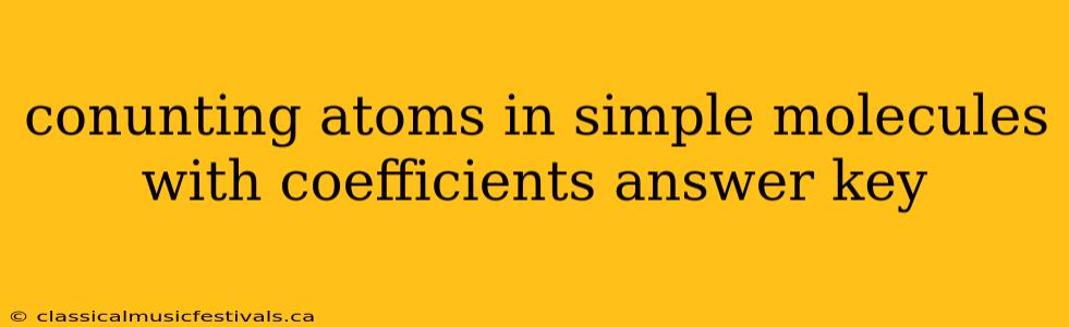 conunting atoms in simple molecules with coefficients answer key