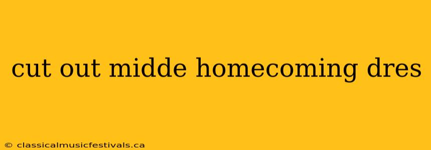 cut out midde homecoming dres