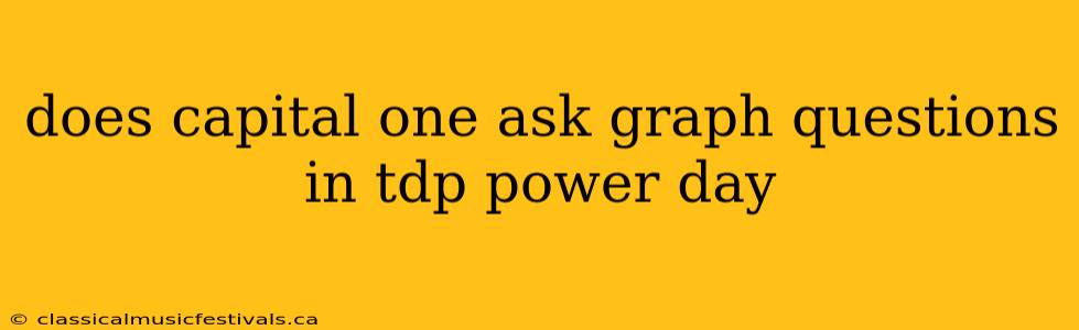 does capital one ask graph questions in tdp power day