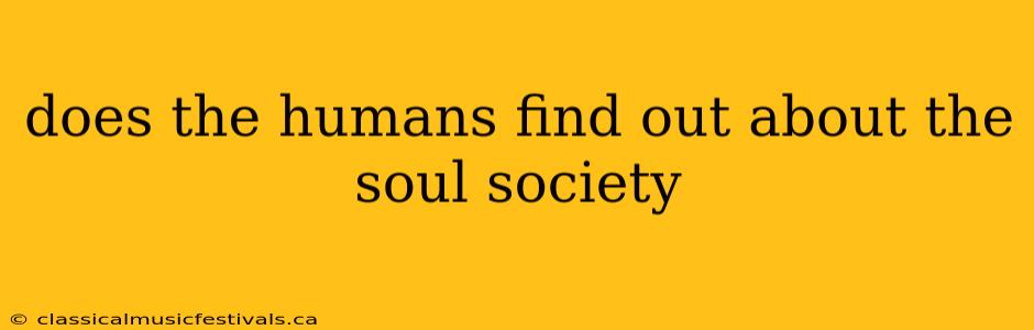 does the humans find out about the soul society