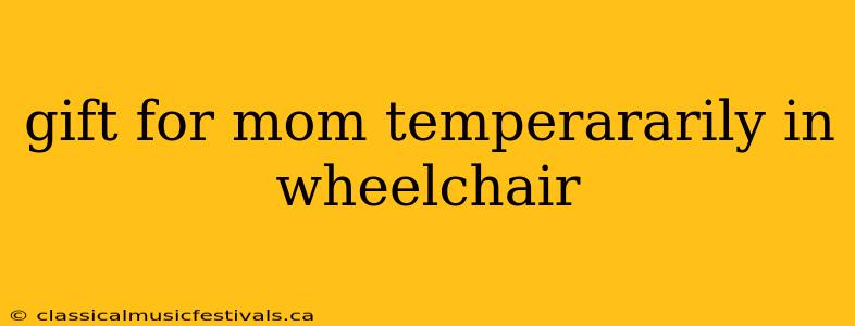 gift for mom temperararily in wheelchair