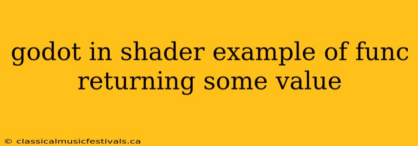 godot in shader example of func returning some value