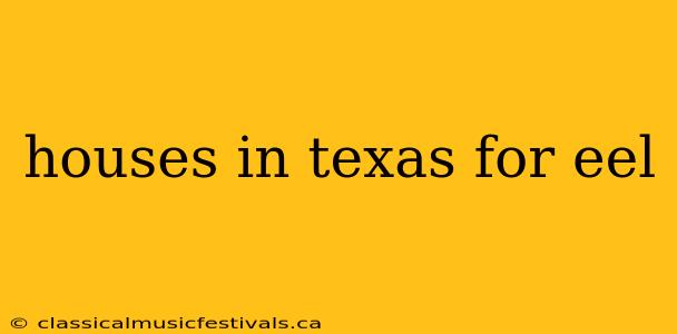 houses in texas for eel