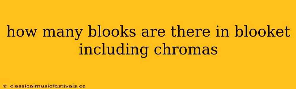 how many blooks are there in blooket including chromas