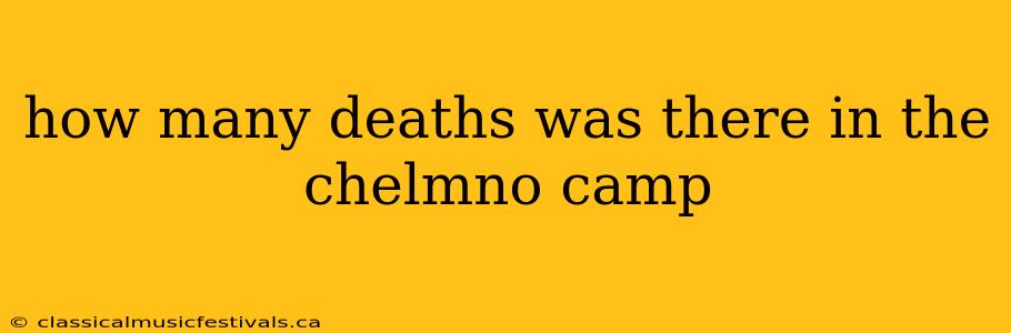 how many deaths was there in the chelmno camp