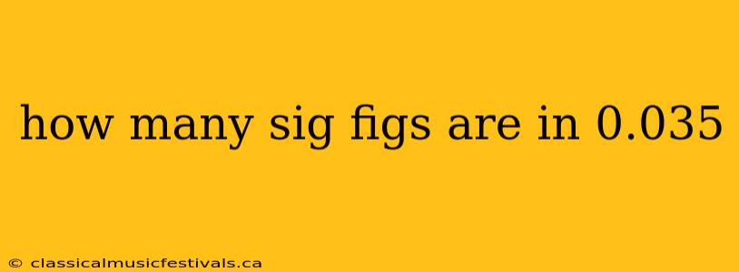 how many sig figs are in 0.035