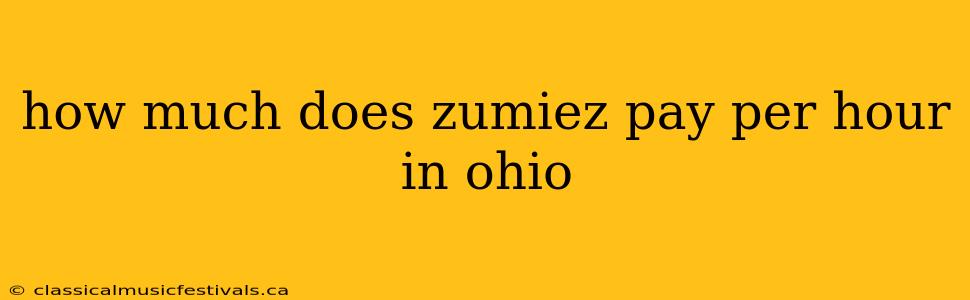 how much does zumiez pay per hour in ohio