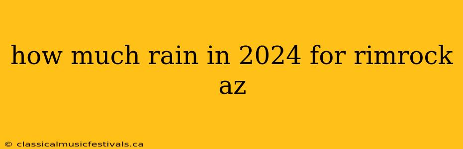 how much rain in 2024 for rimrock az