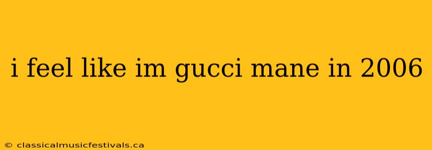 i feel like im gucci mane in 2006