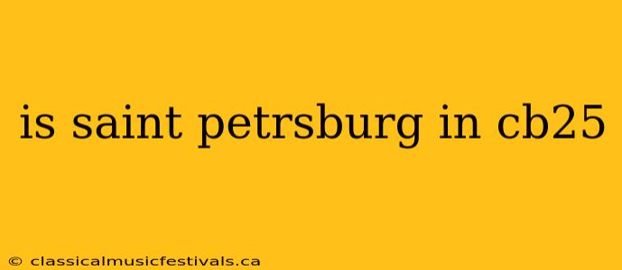 is saint petrsburg in cb25