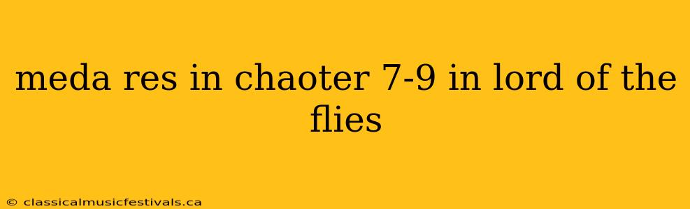 meda res in chaoter 7-9 in lord of the flies