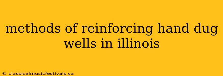 methods of reinforcing hand dug wells in illinois