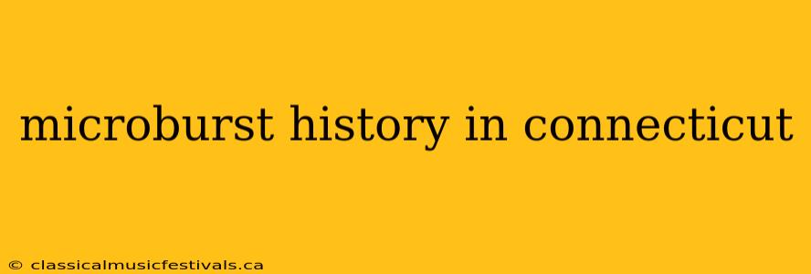 microburst history in connecticut