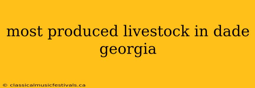 most produced livestock in dade georgia