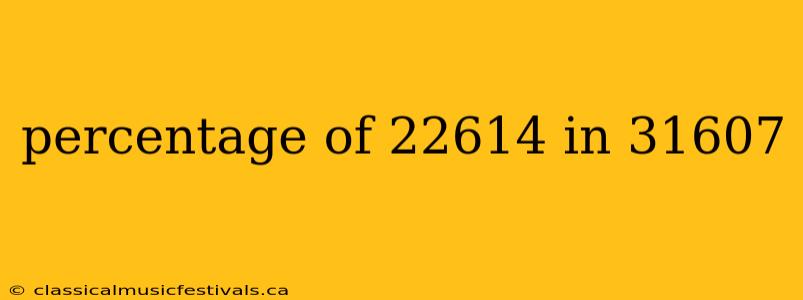 percentage of 22614 in 31607