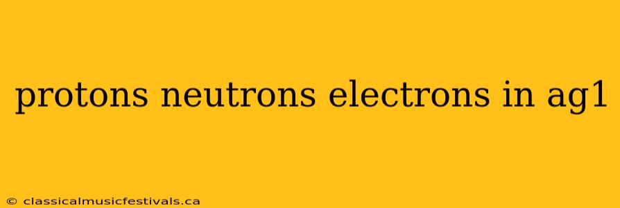 protons neutrons electrons in ag1