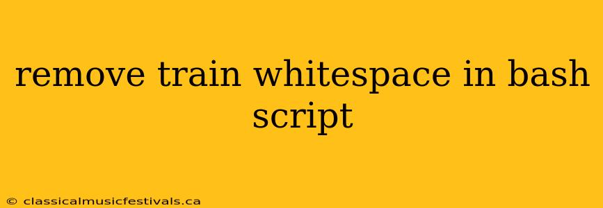 remove train whitespace in bash script