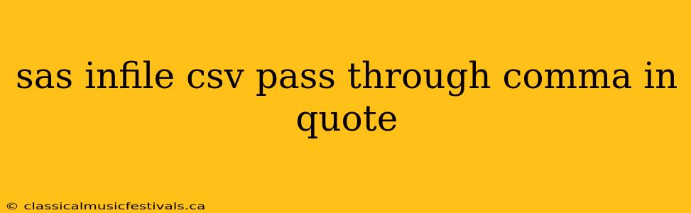 sas infile csv pass through comma in quote