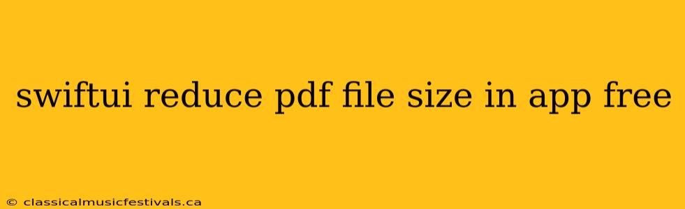 swiftui reduce pdf file size in app free