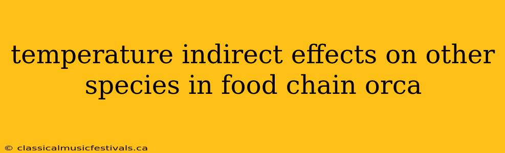 temperature indirect effects on other species in food chain orca