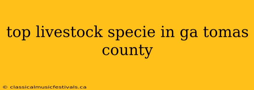 top livestock specie in ga tomas county