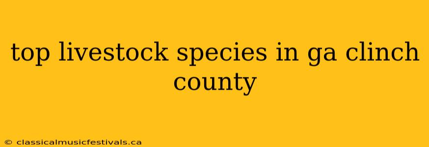 top livestock species in ga clinch county