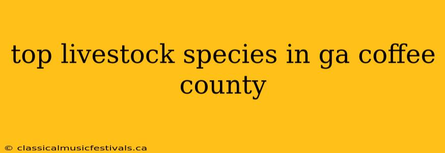 top livestock species in ga coffee county