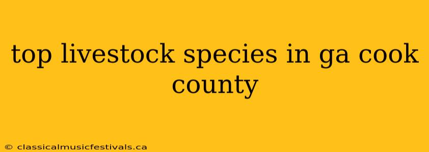 top livestock species in ga cook county