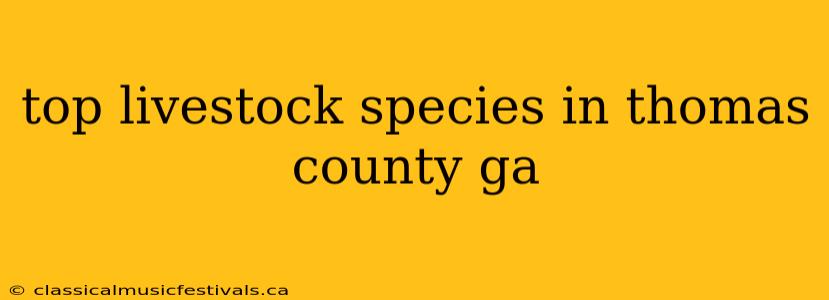 top livestock species in thomas county ga