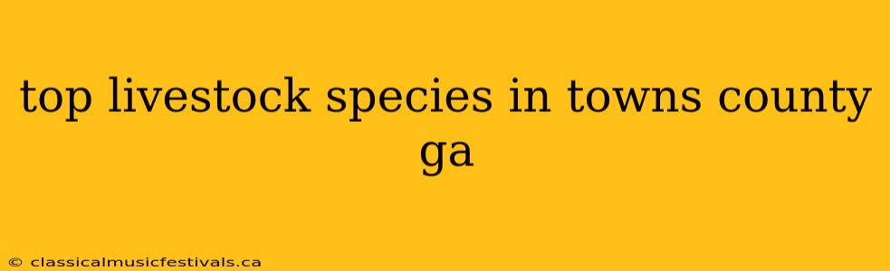 top livestock species in towns county ga