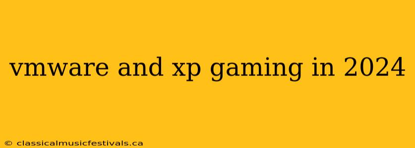 vmware and xp gaming in 2024