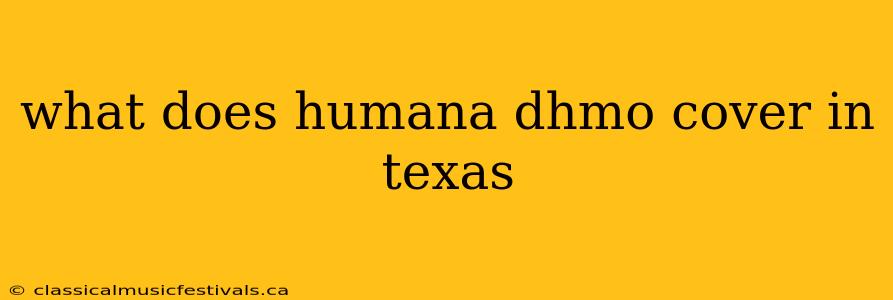 what does humana dhmo cover in texas