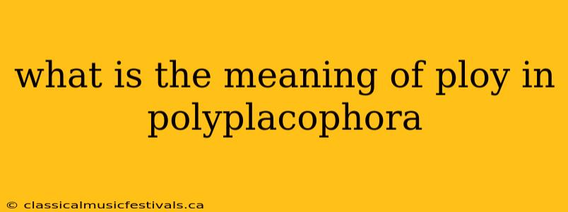 what is the meaning of ploy in polyplacophora