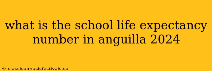 what is the school life expectancy number in anguilla 2024