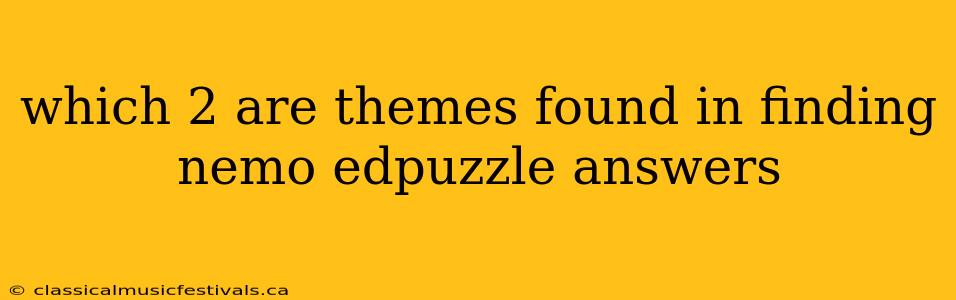 which 2 are themes found in finding nemo edpuzzle answers